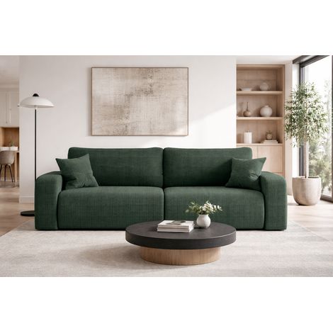 Canapé PIANIOO convertible avec coffre de rangement – Vert bouteille élégant, idéal pour le salon, confort maximal, qualité VINOTTI (1/5)