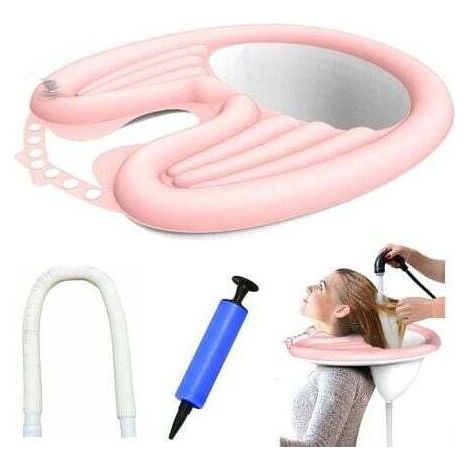 Plateau Portable, Lavabo, Bac a shampoing domicile, Bac Pour Laver les Cheveux, Bassin Gonflable, Bassin de lit Pour Lave Tête, Bac Lavage Cheveux Domicile (1/5)