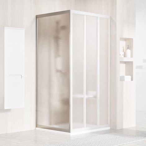 Ravak Supernova - Paroi de douche APSS-80, 77-81 cm, satiné/verre Grape 94040UR2ZG (1/4)