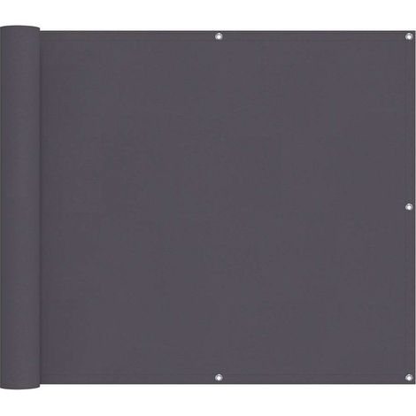 Biombo para balcón de tela oxford antracita 90x300 cm vidaXL