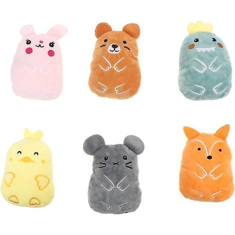 6-teiliges Set spielender Cartoon-Katzen