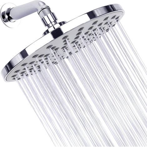 CCYKXA 9-inch/22 cm Round Rain Shower Head G1/2 Ceiling Shower Head Bath Shower Track Replacement