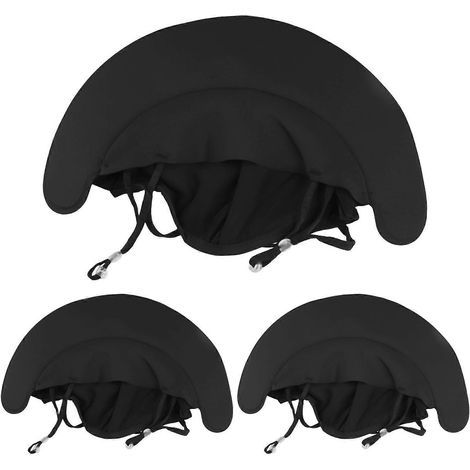 Schwarzer Halswärmer für Outdoor-Sportarten, winddichter Radschal, Sonnenschutz im Sommer, Radmaske aus Eisseide (1/5)
