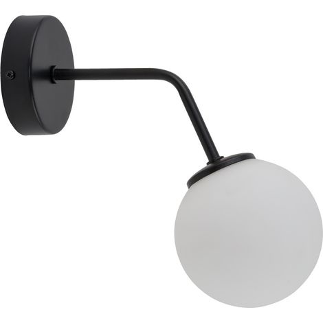 Applique moderne ZigZag noire globe blanc G9 12W Sigma (1/2)