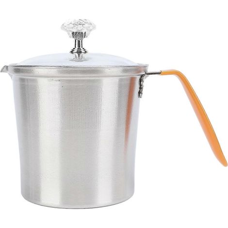 Pichet à mousser le lait 500 ml, en acier inoxydable, avec couvercle en verre et fonction vapeur. (1/4)