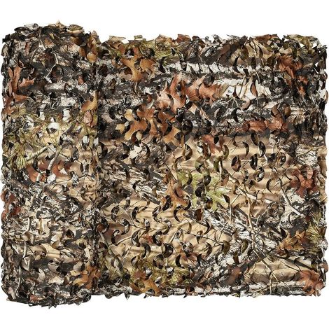 Brise-vue en maille pour balcon, terrasse, jardin, véranda, décoration extérieure, aspect forêt, filet de camouflage, coupe-vent, décoration murale, 1,5 x 2 m (1/5)