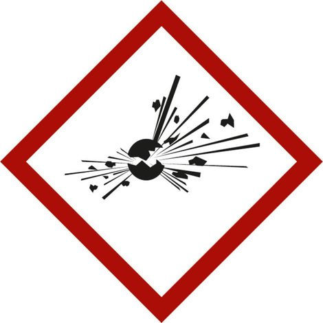 Gefahrstoffsymbol Explodierende Bombe, Typ: 03037
