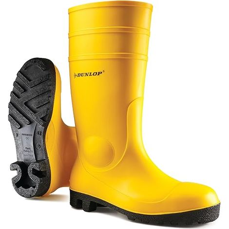STIVALE PVC ANTINFORTUNIO WORK-ITS DUNLOP - GIALLO S5 43- 1 paia
