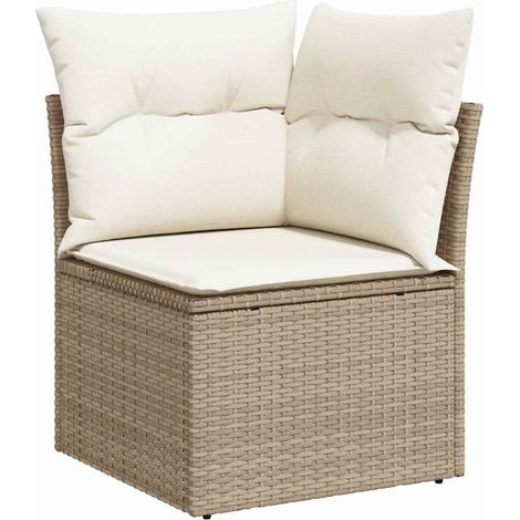 Maison Exclusive - Gartensofa-set mit Kissen mit Speicher 10 pcs