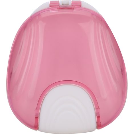 Étui de Rétention Orthodontique Portable Adulte, Boîte Étanche pour Dentier Rose (1/5)