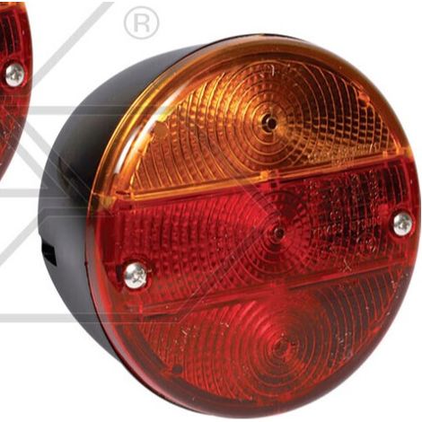Fanale posteriore macchina agricola destro tondo 3 luci Di 115 mm A28196