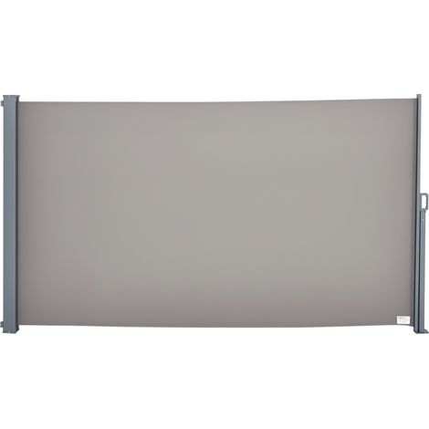 Auvent latéral rouleaux 3x1,6 m aluminium polyester imperméable anti-UV protection vent confidentialité