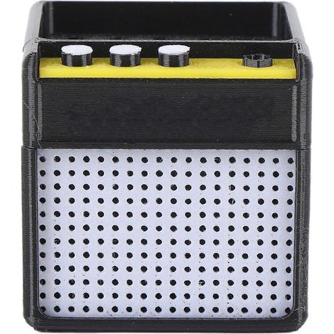 Gitarrenplektrum-Halterung Retro PLA-Material 3D-Druck Gitarrenplektrum-Aufbewahrungsbox Plektrumhalter F (1/4)