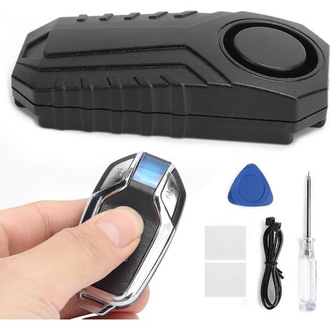 Alarma de seguridad inalámbrica antirrobo por vibración para motocicleta y bicicleta, resistente al agua, con control remoto. (1/5)