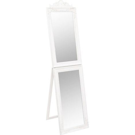 Maison Exclusive - Specchio Autoportante Bianco 45x180 cm