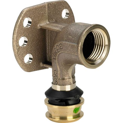 Viega Roseta mural Raxofix, d 20mm, Rp 1/2 bronce de silicio Modelo 5325.5, 645922