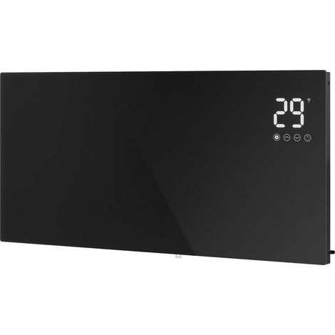 OCEAN Radiateur électrique intelligent, 2000W, sécurité enfants & mode éco, ultra-fin 70mm,Noir – WIFI