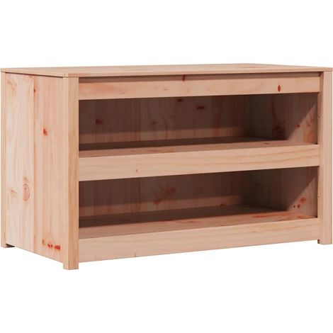 Armoire de cuisine moderne gain de place rangement compact 106 x 55 x 64 cm en pin massif chêne brun (1/5)