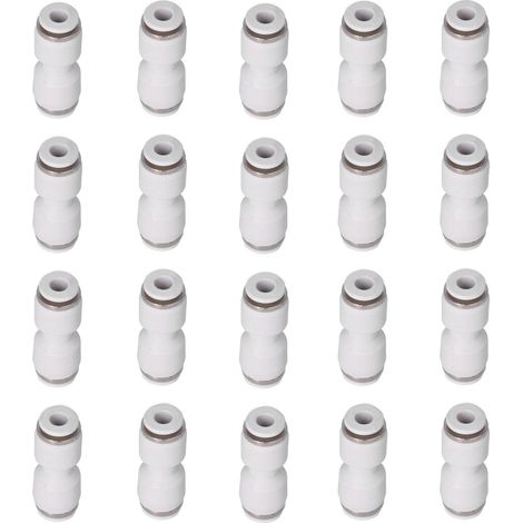Raccord pneumatique pour tube, connecteur droit à connexion rapide, adapté aux tuyaux PU12 (lot de 20 pièces) (1/5)