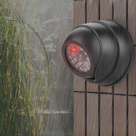 Attrappe einer Kamera mit roter blinkender LED, für den Außenbereich (1/4)