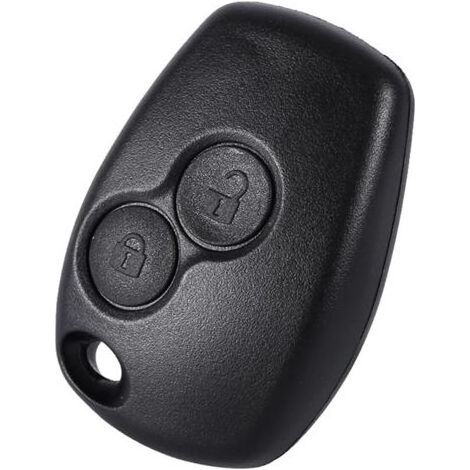 Boitier de clé 2 Boutons sans Lame Compatible avec Renault Clio 3, Twingo 2, Master 3, Kangoo 2 (1/4)