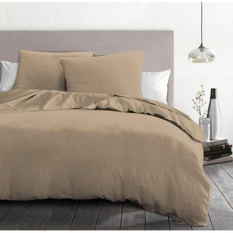 Home Linge Passion Juego de Funda nórdica Beige 220x240 cm