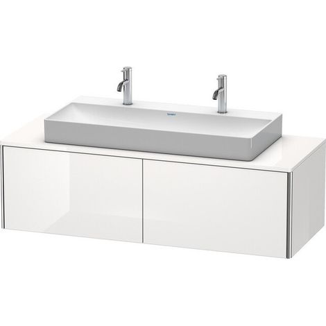 Meuble sous-vasque XSQUARE 400x1400x548mm bleu pierre brillant