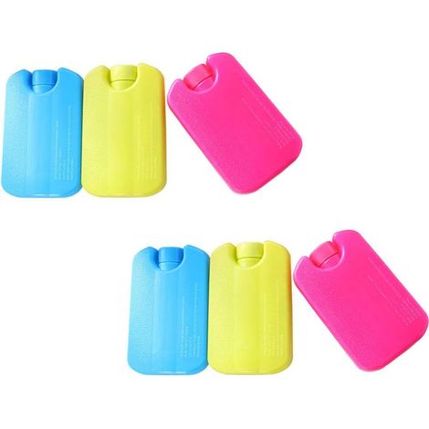Glacière - 6 Pièces - Rouge Jaune Bleu - 12 L - Étanche - Pour Pique-Nique Camping Plage - Lot de 6 (1/5)