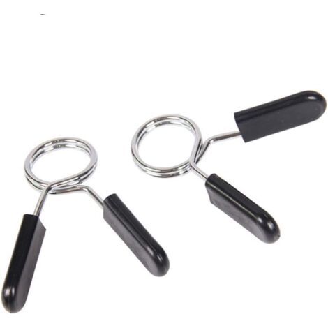Federklemmen für Gewichte, Hanteln, Stoppfederscheibe 25 mm, Federverschlussmanschetten für Bodybuilding-Training (2 Stück)