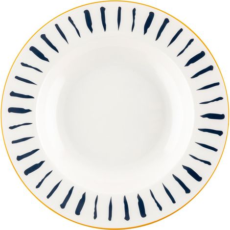 Florina Hamptons Porzellanteller, tief, 22 cm