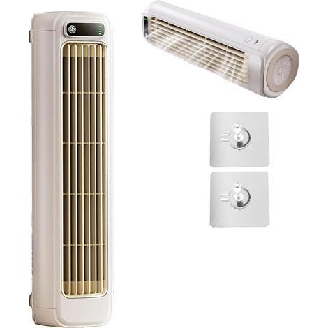Ventilateur colonne portable 3 vitesses – Silencieux – Économe en énergie – Fixation murale pour espaces restreints – Design compact