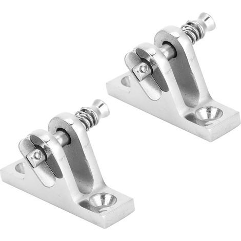 2-teilige Scharnierhalterung für Schiffsdecks, 55 x 18 mm, Edelstahl 316, robustes Montagezubehör für den maritimen Bereich (1/5)