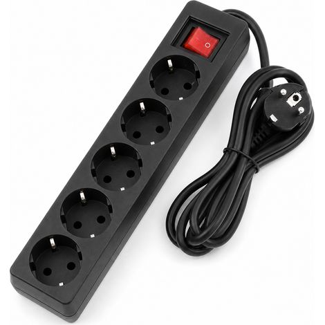 5-Socket Extension Lead with Switch for Home 27.5 cm (1/5)