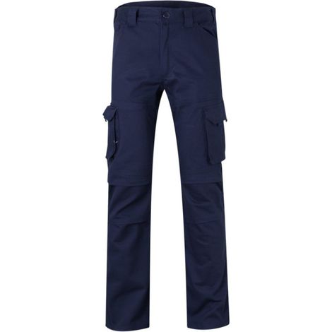 Pantalón de trabajo Velilla 103012S Algodón Stretch - XXXL - Azul (1/5)