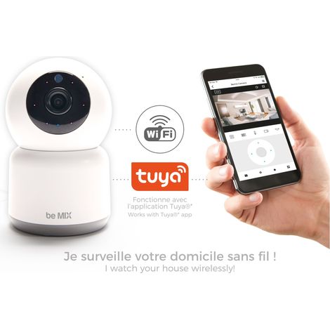 Camera De Surveillance Connectee - BE MIX - Multifonction - Blanc (1/5)