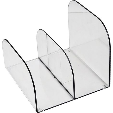 Support Livre Bureau, Rangement Livres en Plastique Transparent, Organiseur de Dossiers pour Bureau (1/5)