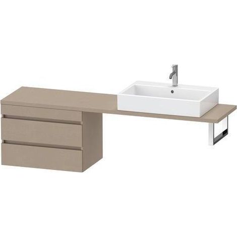 Console DURASTYLE 512x700x478mm chêne noir/blanc mat