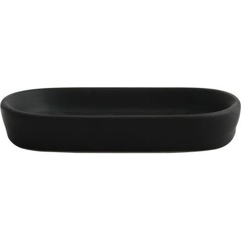 Porte Savon Céramique - Maonie Noir Mat - Design Moderne pour Salle de Bain - Rangement Pratique Et Esthétique - 13.9 x 9 cm - Facile à Nettoyer - Résistant à l'Humidité (1/3)