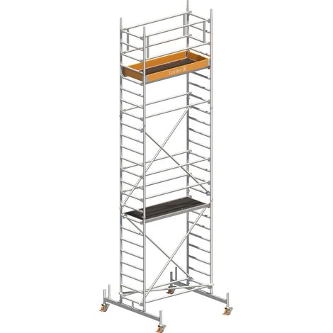Layher Rollgerüst Uni Leicht Standard-Aufbau 7,26m AH (1/4)