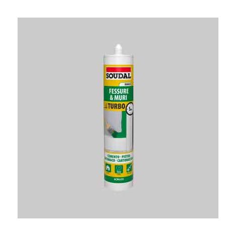 Silicone acrilico turbo soudal 300 ml - bianco