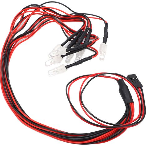 Feux LED réglables pour voitures télécommandées avec commutateur 3 voies (1/5)