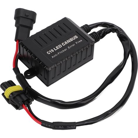 Décodeur de Résistance LED Anti-Clignotement pour Phares, 2 Pièces Anti-Interférence Compatibles Voiture (1/5)