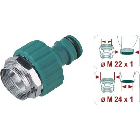 Adaptateur 20x27 robinet M22/1 fem-M24/1 mâle