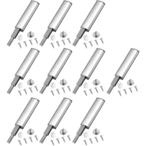 FENOPLASTICA10 Pièces Push to Open Aimant Poussoir, Verrou Poussoir Magnétique, Pour Armoire de Cuisine, Tiroir, Fermeture de Placard (1/5)