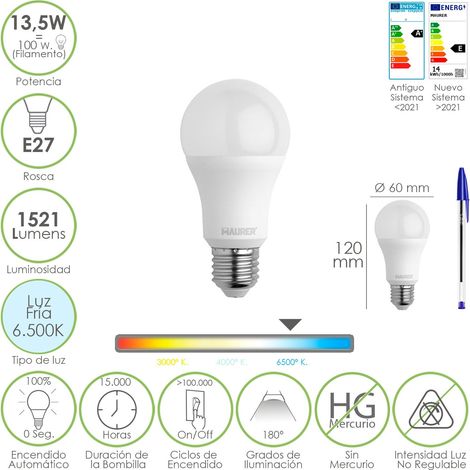 LAMPADA LED MAURER GOCCIA SMER. E27 13,5W 1521LM 6500K L.FREDDA (1/2)