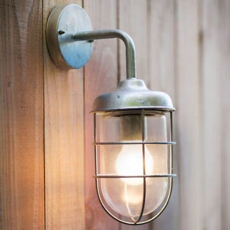 Garden Trading St Ives Harbour Nautical Mains Garden Wall Light Fishermans Cage