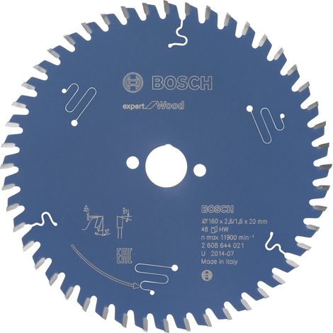Lame de scie circulaire Bosch Expert Wood 10038336 160x2,6x20 48Z