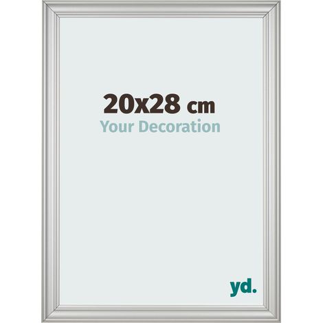 yd. - Cadre photo 20x28 - Argent Mat - MDF - Lazio