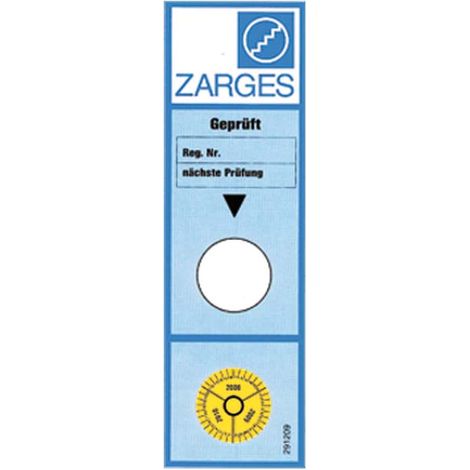 ZARGES Prüfaufkleber