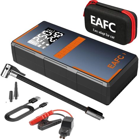 Démarreur de voiture, compresseur d'air, batterie externe, Clip intelligent avec boîte (1/2)